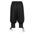 thumbnail image 3 of TIMIFIS Pantalon pour Homme à Cheville avec Bande Medieval Pirate Costume Pantalon Renaissance Gothique - Blackfall, 3 of 6