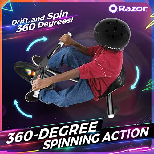 Razor RipRider 360 Lightshow – Trike with Rear Casters and with