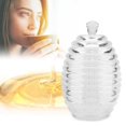 thumbnail image 2 of TOPINCN 265ML Transparent Beehive-shaped Honey Jar with Dripper Stick for Storing and Dispensing Honey, Transparent Honey Jar, Honey Jar with Dripper Stick, 2 of 8