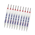 thumbnail image 4 of KLKCMS 10 Pcs Marqueurs à Trous Profonds Stylo Traceur à Long Nez pour le Travail du Bois Rouge, 4 of 9