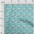 thumbnail image 2 of oneOone Polyester Spandex Turquoise Green Fabric Abstract Stripe Craft Projects Decor Fabric Printed By The Yard 56 Inch Wide, 2 of 4
