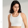 thumbnail image 2 of Yuyuzo Sports Bras for Women Wireless Round Neck High Support Seamless Full Coverage Workout Crop Tank Tops, 2 of 5