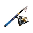 thumbnail image 2 of Compact Telescopic Fishing Rod Set, Fiberglass Sea Rod with Reel, Portable Complete Kit for Saltwater Freshwater Angling, 2 of 6