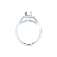 thumbnail image 4 of 1/3ct Halo Diamond Engagement Ring Setting 14K White Gold Semi Mount, 4 of 4
