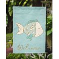 thumbnail image 3 of Carolines Treasures BB8578GF Blue Fish Welcome Garden Flag, 3 of 3