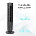 thumbnail image 3 of Tower Fan, Quiet 2 Speeds Bladeless USB Portable Cooling Fan Nature Wind Simulate Power Saving Space Saving Non Slip  Fan for Balancing ABS Electronic Components, 3 of 7