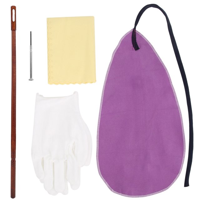 Outil d'Entretien de Flûte Kit Accessoire d'Entretien Gant d'Écouvillon Kit de Tige de Tournevis pour Réparation de Flûte