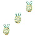 thumbnail image 1 of Baohd 1/2/3/5 Mesh Ball Bag Basketball Ball Carry Mesh Storage Net Bag Holder Green Yellow 3PCS, 1 of 6