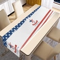 thumbnail image 4 of Drapeau de Table pour la Fête de l'Indépendance avec Nappe en Lin Antidérapante et Résistante à la Chaleur, Chemin de Table Décoratif, Tapis pour Table à Manger, 4 of 8