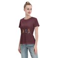 thumbnail image 4 of Women's Basic Short Sleeve T-Shirt One Piece, 4 of 6
