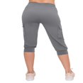 thumbnail image 3 of CHOK Pantalon Cargo Jogger Décontracté Super Doux pour Femmes Noir G, 3 of 6