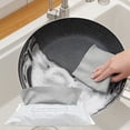 thumbnail image 1 of Polyester Rags 1 Pack 22x22cm Grey Microfiber Dishcloths Reusable Pull-Out Kitchen Cleaning Cloths and Scouring Pads Rkxzt, 1 of 8