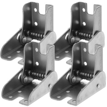 Miangastore 4pcs Folding Table Hinges Iron Silver Multipurpose Design for Workshops