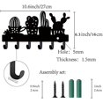 thumbnail image 2 of CHOK Hook Hanger Wall Key Holder Metal Decorative Mounted Coat Hanger with Key Shape Design Organizer Rack with 6 Hooks for Wall Bathroom Kitchen Entryway, 2 of 9
