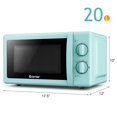 thumbnail image 2 of Costway Four à Micro-Ondes Rétro de Comptoir 0,7 Pied Cube 700 W Commande Rotative Vert Menthe, 2 of 10