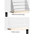 thumbnail image 3 of Ruiboury 3 Layer Earrings Stand Jewelry Display Organizer Earring Board Holder Hanging Pendent Multifunction Rack Table Dresser White, 3 of 6