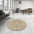 thumbnail image 3 of Ahgly Company Tapis d'Intérieur Carrés Abstraits Bruns Abstraits pour Aire, 8 Pieds Carré, 3 of 6