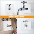 thumbnail image 4 of OULII Wall Hole Decorative Cover Plumbing Cover Plates White Minimalist Design 1Set, 4 of 7