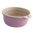 thumbnail image 4 of Fruit Cleaning Basin Kitchen Colander Bowl Household Detachable Storage Durable Large Red, 4 of 9