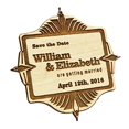 thumbnail image 2 of Personalized Wedding Save The Date Magnet 20 Rustic Engraved Wood Magnets Wedding Announcements, 2 of 2