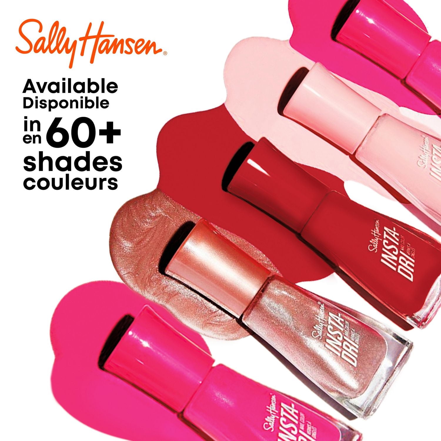Vernis à ongles Sally Hansen Insta-Dri®, formule 3-en-1 avec base et top coat intégrés