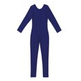 thumbnail image 4 of Nyeemya Combinaison de Danse Ballet à Manches Longues pour Filles, Bleu Marine 3TG, 4 of 5