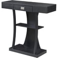 thumbnail image 1 of Convenience Concepts Newport Table Console Harri, Fini Bois Noir, 1 of 4