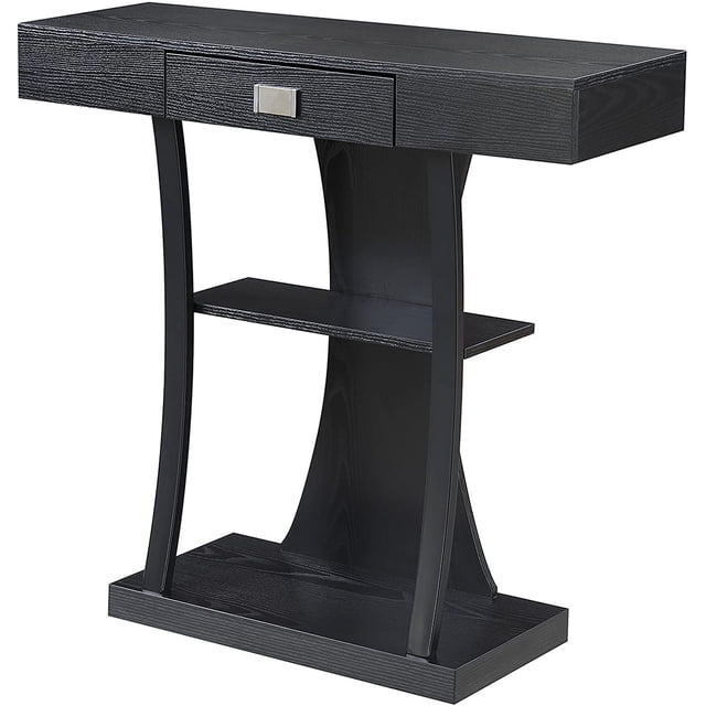 Convenience Concepts Newport Table Console Harri, Fini Bois Noir