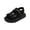 Black, variant on Baby Girls Shoes Baby Girls Boys Childrens Beach Shoes Soft Sole Toe Crash Sandals Roman Sandals