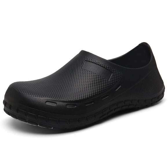 Ediodpoh Chaussures de Chef Sabots Chaussures de Travail Chaussures de Chef pour Hommes Chaussures de Cuisine Zapatos de Chef pour Femmes Pantoufles pour Hommes Noir 8.5