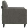 thumbnail image 2 of vidaXL Sofa Chair Dark Grey 60 cm Velvet, 2 of 5