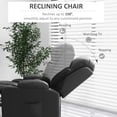 thumbnail image 4 of HOMCOM Electric Power Lift Chair with Side Pockets, Remote and Cup Holders, 4 of 10