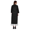 thumbnail image 4 of Bimba Kurta Droite Unie Ethnique Indienne pour Femmes à Col Mandarin avec Encolure Plissée en Coton, 4 of 7