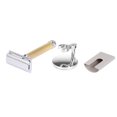 thumbnail image 1 of Ensemble de Rasoir à Double Tranchant Rasoir de Sûreté pour Barbe avec Base de Rasoir Couvre-Protecteur Élimination de la Moustache Outil de Rasage à la Mode Durable et Durable, 1 of 8