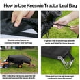 thumbnail image 4 of ZZkhGO Gardening Tractor Leaf Bag, Large Yard Collection Sack, Lawn Cleaning Storage Pocket, 4 of 6