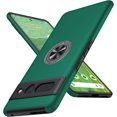 thumbnail image 1 of KOMI for Google Pixel 7 Pro Case, Slim Fit Case for Pixel 7 Pro with Ring Holder Kickstand,[Military Grade Drop Tested] Dual Layer Shockproof Protective Phone Case for Pixel 7 Pro 6.7", Green, 1 of 5