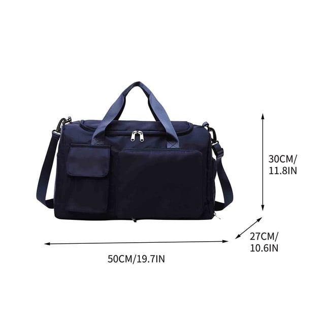 Travel Foldable Crossbody Shoulder Bag with Large Capacity 3-5 Day Clothing Storage and Multiple Compartments