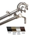 thumbnail image 1 of Central Design 4742-485 Giro Tringle à Rideaux Double 0,81 Po, 48-84 Po - Nickel Satiné, 1 of 1