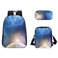thumbnail image 1 of Agiferg 3D Sky Pattern School Bag Breathable Travel Outdoor Multifunctional Bag 3PC, 1 of 1