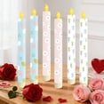 thumbnail image 4 of SASHENHG Simulated Candle Lamp Party Atmospheres Decoration Fake Candle Tearing Stems Wax Remote Control Candle Lamp, 4 of 9