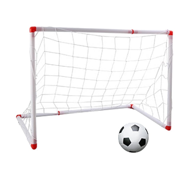lionlar 33 Inch Small Size Portable Soccer Goal Toy Set with Pump, Game Toy Gift 86CM