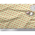thumbnail image 3 of Soimoi Yellow Poly Georgette Fabric Text & Fruits Decor Fabric Printed Yard 52 Inch Wide, 3 of 6