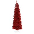 thumbnail image 1 of Vickerman B163366 Crayon Rouge Sapin de Noël avec des Lumières Rouges & 44; 6,5 Pi x 27 Po., 1 of 5