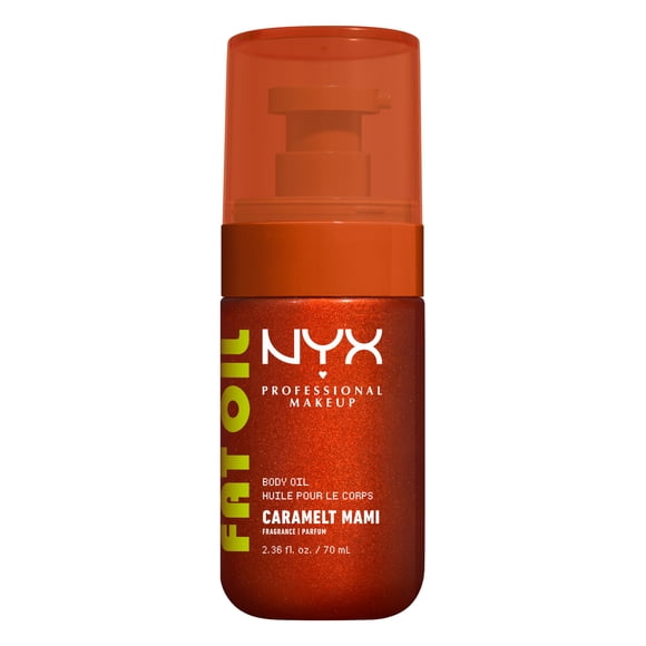 NYX Professional Makeup Fat Oil Body Oil, Caramelt Mami, 24H Hydration, Bronze Glow, 70 ml