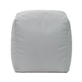 thumbnail image 1 of Gouchee Home Cube Soleil Outdoor/Indoor Silver Ottoman Pouf – Waterproof Cube Pouf with Polystyrene Bead Filling, Lightweight Modern Seating for Patio, Deck, or Living Room, 1 of 5