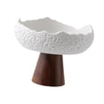 thumbnail image 4 of Elodie Ceramic Dinner Plate Decorative Elegant Salad Plate for Home Breakfast Snack White, 4 of 8