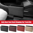 thumbnail image 2 of Auto Door Seat Back Hanging Car Trash Bin Foldable Lot E7 J9O3, 2 of 8