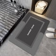 thumbnail image 4 of Dvkptbk Bath Mat Bathroom Rugs Non Slip Absorbent Stain Resistant Quick Dry Washable Bathroom Rug Bath Mats for Bathroom Floor Tub Sink Shower Mat Easy Care Black 16"x24", 4 of 8