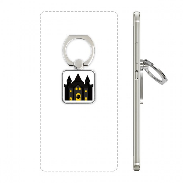 fairy tale castle colorful illustration square cell ph stand holder bracket universal support