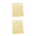 thumbnail image 4 of Wweixi Eye Face Gems Rhinestone Stickers Beads No Glue Eyebrow Rainbow Makeup Jewelry Accessory DIY Decorations Wedding Yellow 2Set, 4 of 6